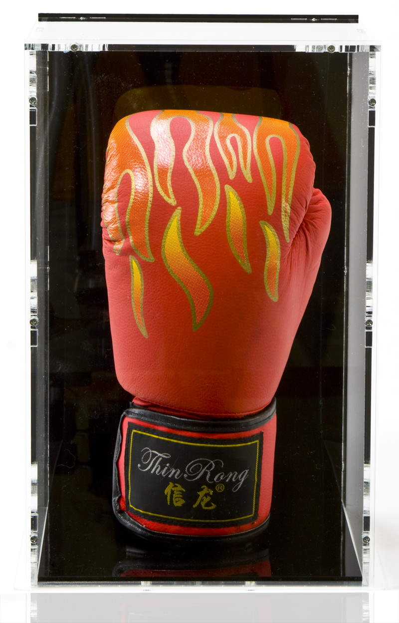 Boxing Glove Display Case in front perspective