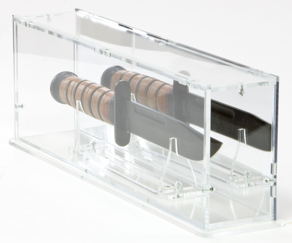 The Knife Display Case in Side Perspective